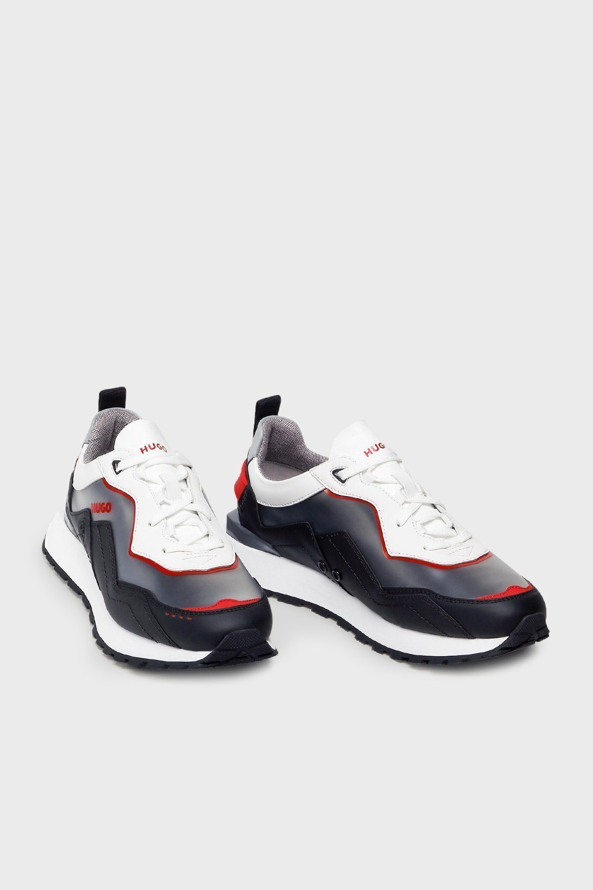 Hugo Logolu Sneaker Erkek Ayakkabı 50470501 006 SİYAH-BEYAZ