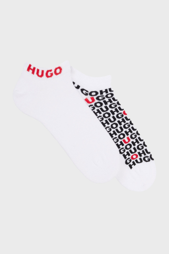 Hugo Logolu Streç Pamuklu 2 Pack Erkek Çorap 50520998 100 BEYAZ - 1
