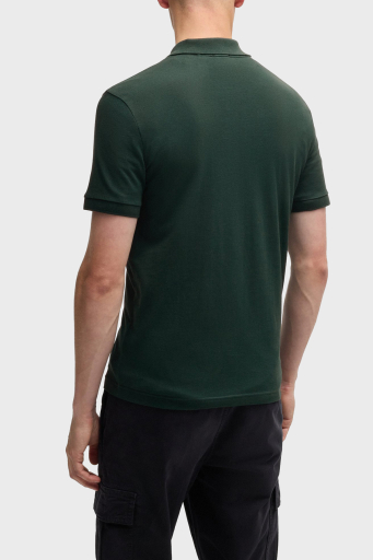 Hugo Logolu Streç Pamuklu Slim Fit Düğmeli Erkek Polo Yaka T Shirt 50507803 350 YEŞİL - 3