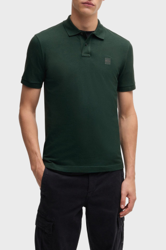 Hugo Logolu Streç Pamuklu Slim Fit Düğmeli Erkek Polo Yaka T Shirt 50507803 350 YEŞİL - 6