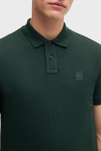 Hugo Logolu Streç Pamuklu Slim Fit Düğmeli Erkek Polo Yaka T Shirt 50507803 350 YEŞİL - 9