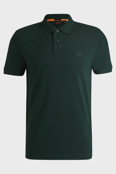 Hugo Logolu Streç Pamuklu Slim Fit Düğmeli Erkek Polo Yaka T Shirt 50507803 350 YEŞİL - 5