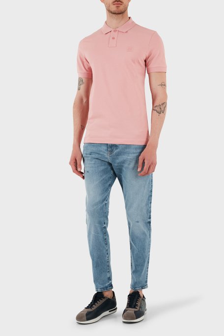 Hugo Logolu Streç Pamuklu Slim Fit Düğmeli Erkek Polo Yaka T Shirt 50507803 694 AÇIK PEMBE - 2