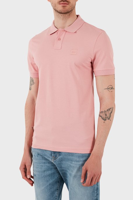 Hugo Logolu Streç Pamuklu Slim Fit Düğmeli Erkek Polo Yaka T Shirt 50507803 694 AÇIK PEMBE - 4