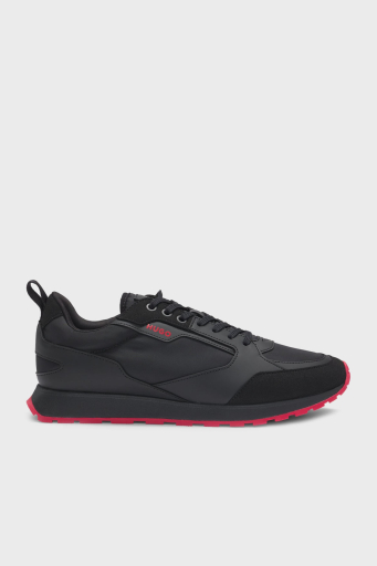 Hugo Logolu Süet Detaylı Sneaker Erkek Ayakkabı 50536568 001 SİYAH - 6