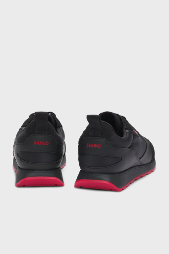 Hugo Logolu Süet Detaylı Sneaker Erkek Ayakkabı 50536568 001 SİYAH - 9