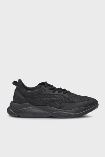 Hugo Marka Monogramlı Sneaker Erkek Ayakkabı 50536270 001 SİYAH - 6