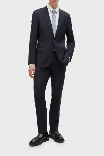 Hugo Metalik Logolu Pamuklu Slim Fit Erkek Gömlek 50490712 199 BEYAZ - 2