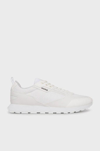 Hugo Monogram Logo Baskılı Sneaker Erkek Ayakkabı 50536205 100 BEYAZ - 1