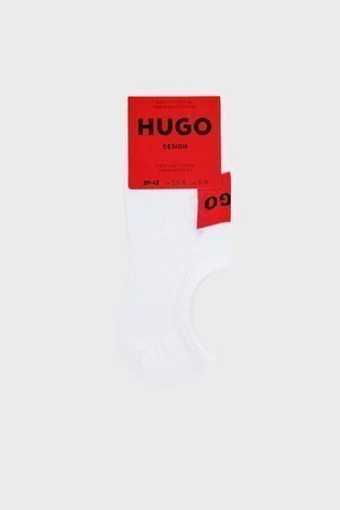Hugo - Hugo Pamuklu 2 Pack Erkek Çorap 50468123 100 BEYAZ