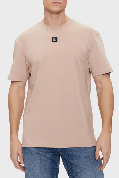 Hugo Pamuklu Bisiklet Yaka Regular Fit Erkek T Shirt 50505201 267 BEJ - 1