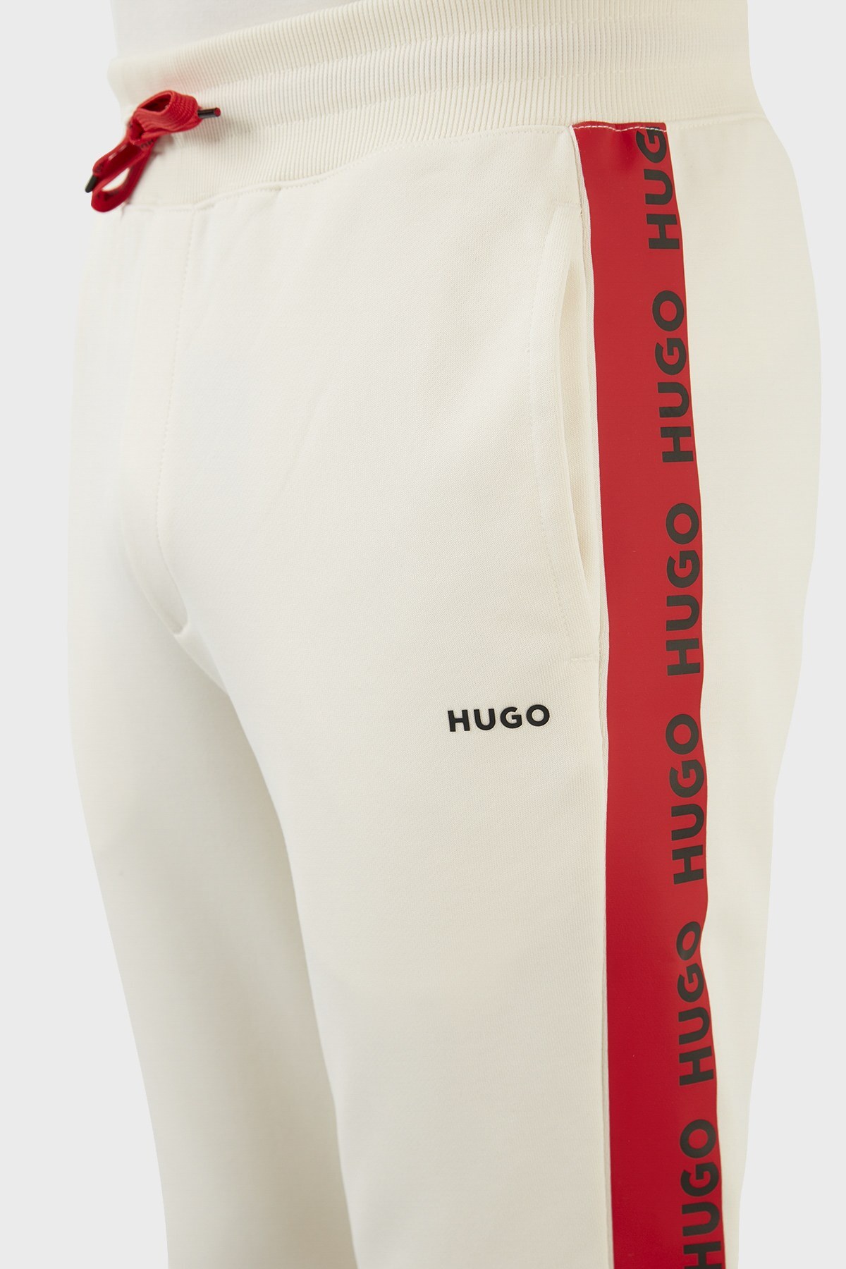 Hugo Pamuklu Cepli Regular Fit Jogger Spor Erkek Pantolon 50465969 107 KREM