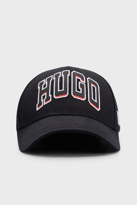 Hugo Pamuklu Logolu Erkek Şapka 50513381 001 SİYAH - 4