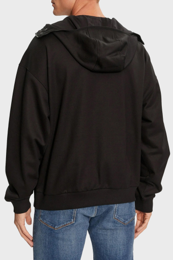 Hugo Pamuklu Logolu Regular Fit Kapüşonlu Yaka Erkek Sweat 50521792 001 SİYAH - 6