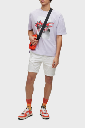 Hugo Pamuklu Normal Bel Slim Fit Chino Erkek Short 50471182 100 BEYAZ - 7