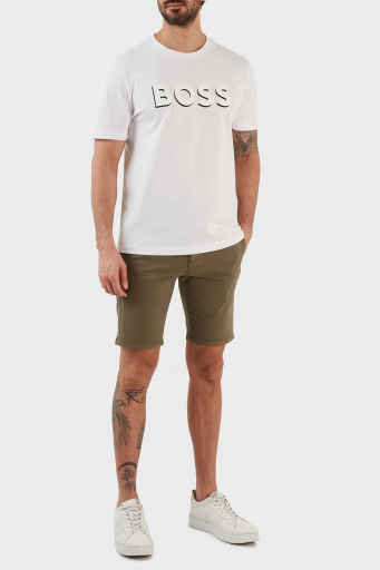 Hugo Pamuklu Normal Bel Slim Fit Chino Erkek Short 50471182 345 HAKİ - 7