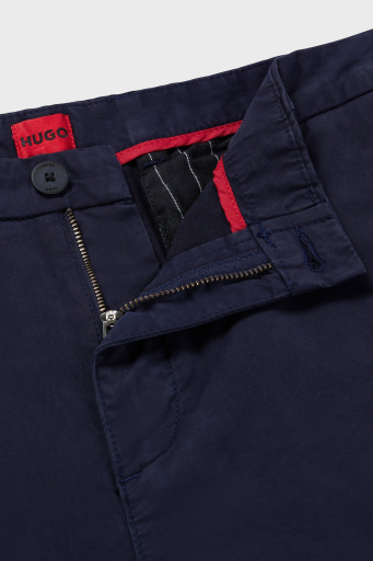 Hugo Pamuklu Normal Bel Slim Fit Chino Erkek Short 50471182 405 LACİVERT - 11