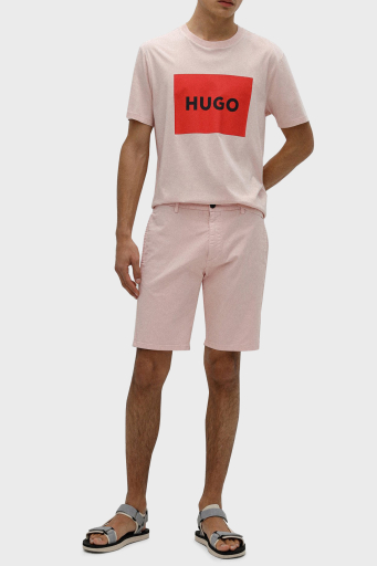 Hugo Pamuklu Normal Bel Slim Fit Chino Erkek Short 50471182 683 PUDRA - 8