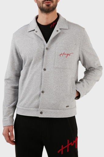 Hugo Pamuklu Regular Fit Cepli Spor Erkek Ceket 50496149 081 GRİ - 2