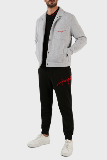 Hugo Pamuklu Regular Fit Cepli Spor Erkek Ceket 50496149 081 GRİ - 4