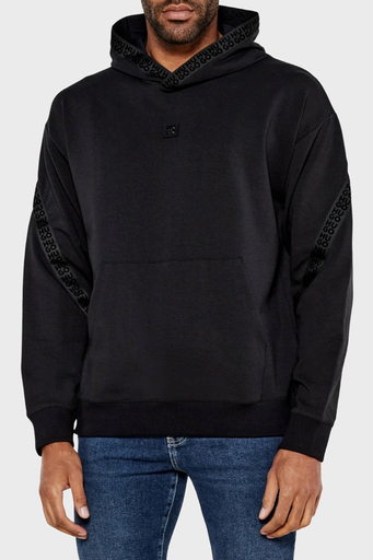 Hugo Pamuklu Regular Fit Kapüşonlu Logolu Erkek Sweat 50521429 001 SİYAH - 1