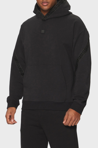 Hugo Pamuklu Regular Fit Kapüşonlu Logolu Erkek Sweat 50521429 001 SİYAH - 6