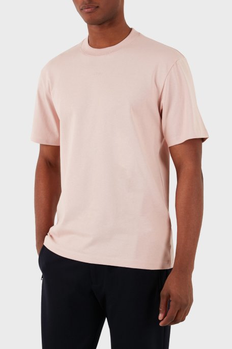 Hugo Pamuklu Relaxed Fit Erkek T Shirt 50488330 681 PUDRA - 1
