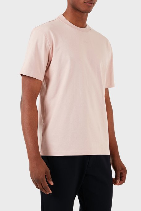 Hugo Pamuklu Relaxed Fit Erkek T Shirt 50488330 681 PUDRA - 5