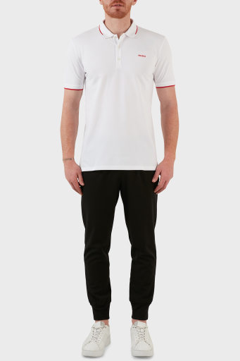 Hugo Pamuklu Slim Fit Düğmeli Polo T Shirt Erkek Polo Yaka T Shirt 50467344 100 BEYAZ - 11