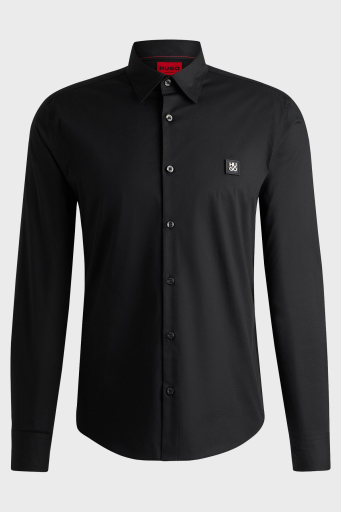 Hugo Pamuklu Slim Fit Erkek Gömlek 50505315 001 SİYAH - 6