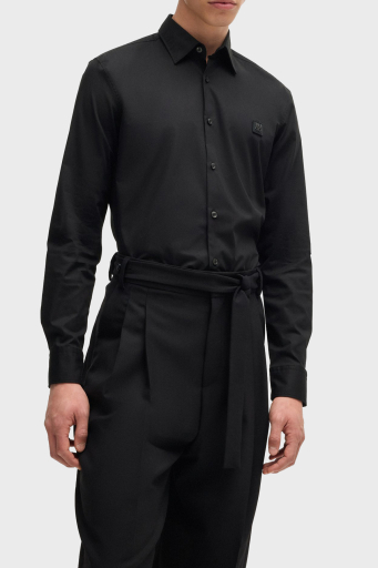 Hugo Pamuklu Slim Fit Erkek Gömlek 50505315 001 SİYAH - 7