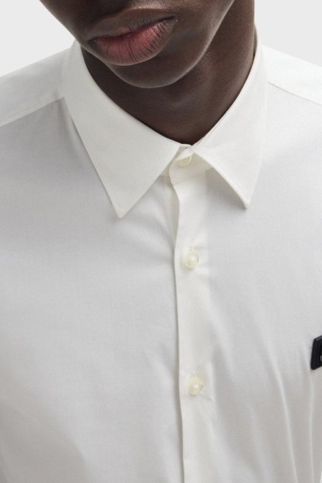 Hugo Pamuklu Slim Fit Erkek Gömlek 50505315 199 BEYAZ - 5