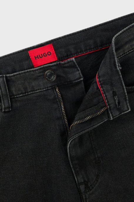 Hugo Pamuklu Slim Fit Streç Jeans Erkek Kot Pantolon 50522151 007 ANTRASİT - 3