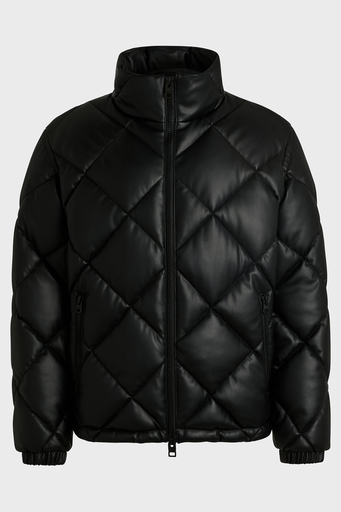 Hugo Regular Fit Dik Yaka Kapitone Şişme Erkek Mont 50524237 001 SİYAH - 6