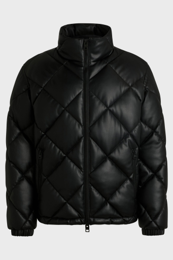 Hugo Regular Fit Dik Yaka Kapitone Şişme Erkek Mont 50524237 001 SİYAH - 6