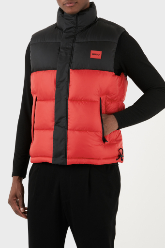Hugo Regular Fit Dik Yaka Şişme Erkek Yelek 50496251 693 KIRMIZI - 7