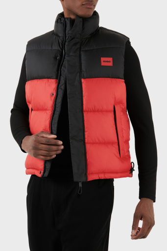 Hugo Regular Fit Dik Yaka Şişme Erkek Yelek 50496251 693 KIRMIZI - 10