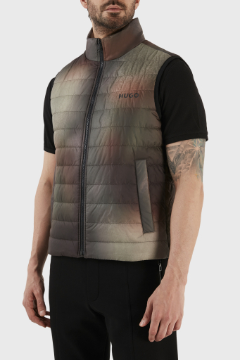 Hugo Regular Fit Fermuarlı Dik Yaka Şişme Erkek Yelek 50485247 960 HAKİ - 9