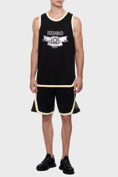 Hugo Relaxed Fit Logolu Erkek Short 50516089 001 SİYAH - 3