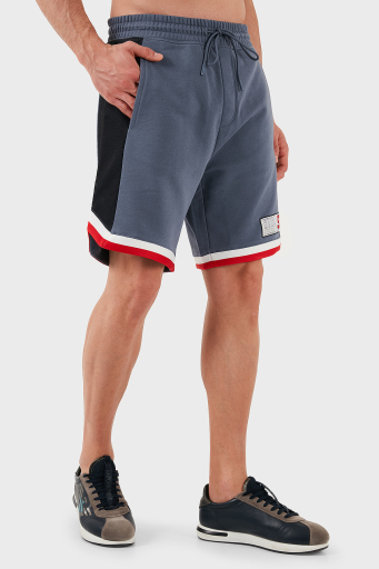 Hugo Şeritli % 100 Pamuk Relaxed Fit Normal Bel Erkek Short 50510163 462 MAVİ - 11
