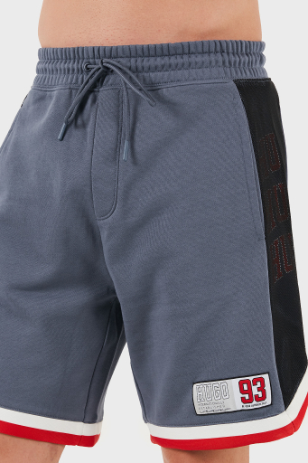 Hugo Şeritli % 100 Pamuk Relaxed Fit Normal Bel Erkek Short 50510163 462 MAVİ - 12