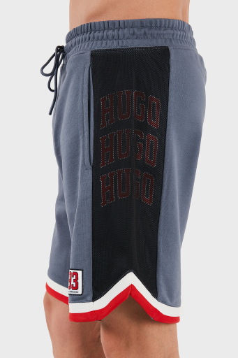 Hugo Şeritli % 100 Pamuk Relaxed Fit Normal Bel Erkek Short 50510163 462 MAVİ - 13
