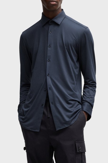 Hugo Slim Fit Jarse Erkek Gömlek 50519844 405 LACİVERT - 1