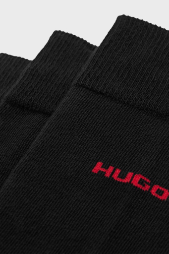Hugo Streç Pamuklu 2 Pack Uzun Erkek Çorap 50493253 001 SİYAH - 3