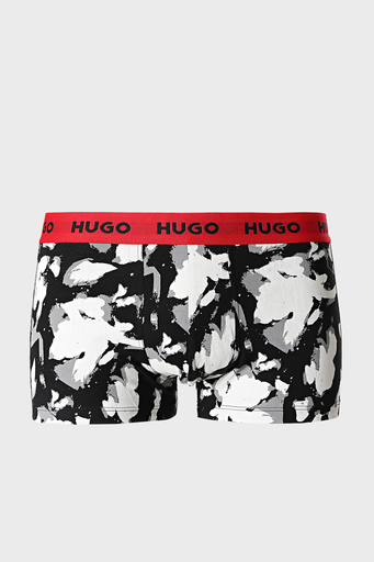 Hugo Streç Pamuklu 3 Pack Erkek Boxer 50480170 008 SİYAH - 3