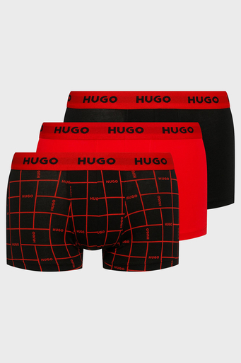 Hugo Streç Pamuklu 3 Pack Erkek Boxer 50480170 640 SİYAH