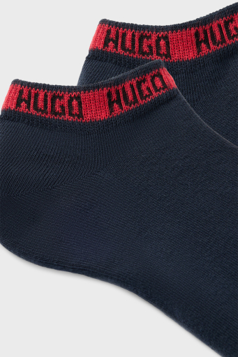 Hugo Streç Pamuklu Logolu 2 Pack Erkek Çorap 50516394 401 LACİVERT - 2