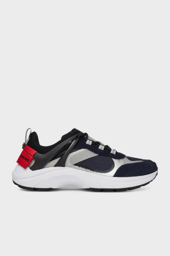 Hugo Süet ve Fileli Sneaker Erkek Ayakkabı 50541703 408 LACİVERT - 1