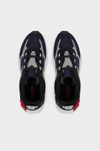 Hugo Süet ve Fileli Sneaker Erkek Ayakkabı 50541703 408 LACİVERT - 3