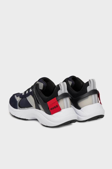 Hugo Süet ve Fileli Sneaker Erkek Ayakkabı 50541703 408 LACİVERT - 4